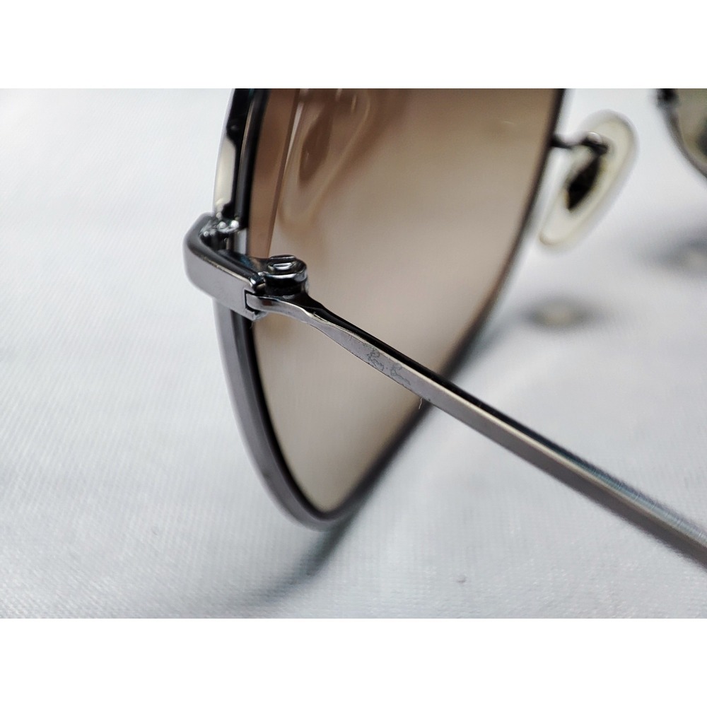 Ray-Ban RB3267 004/13 Silver Aviator Sunglasses Brown Gradient 64mm - Picture 11 of 13